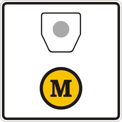 Dopravní značka s písmenem M. Co značí?