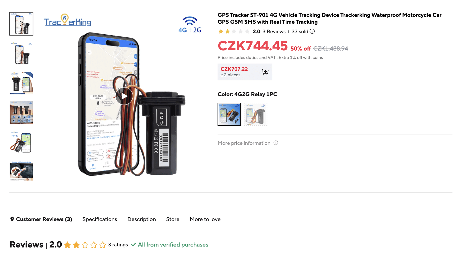 GPS Tracker ST-901 4G