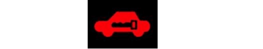 Kontrolka auto s klíčkem