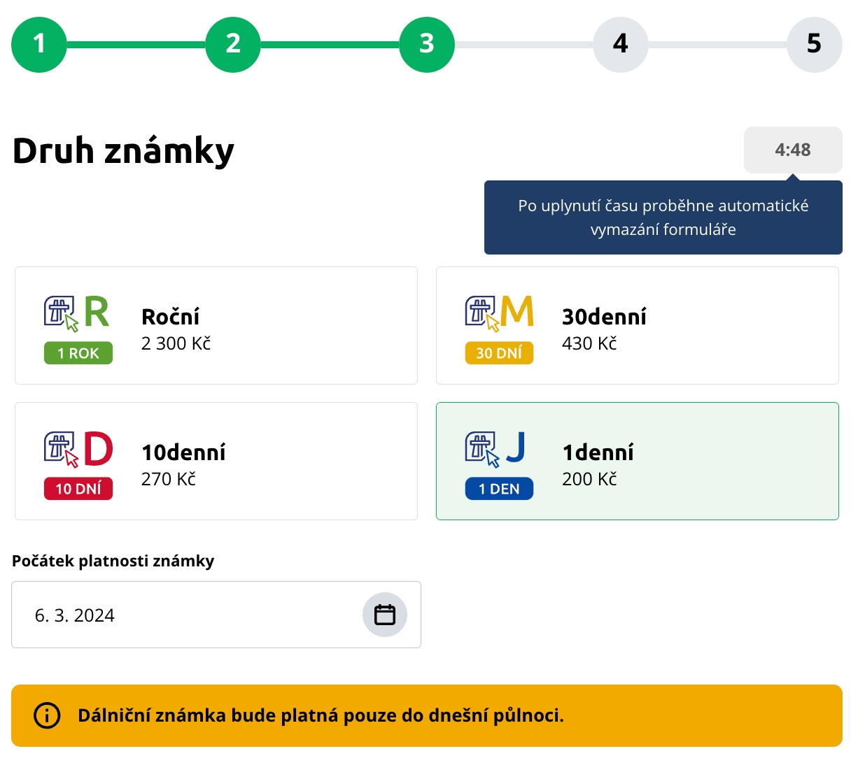 Jednodenní dálniční známka je past