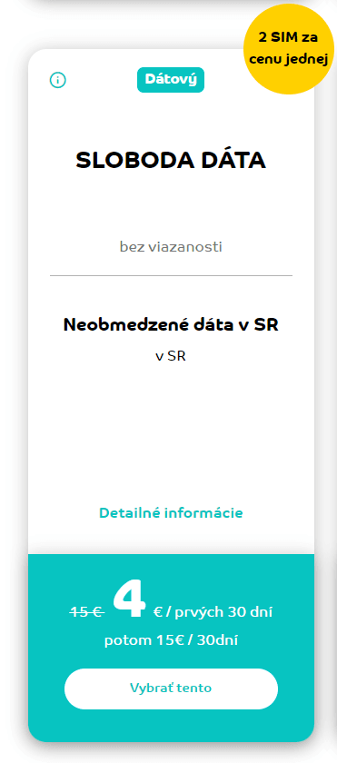 Mobilní internet operátora 4ka