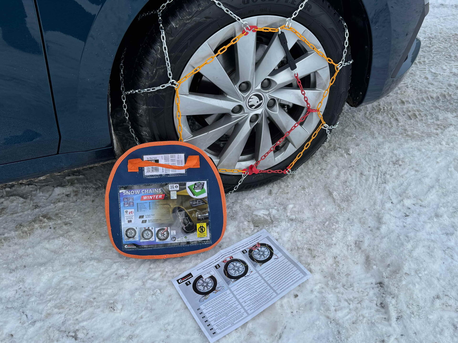 Ocelové sněhové řetězy Compass X100