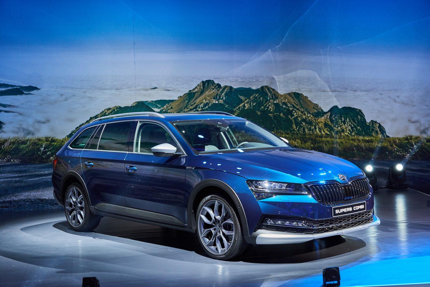 Představení modernizovaného automobilu Škoda Superb Combi