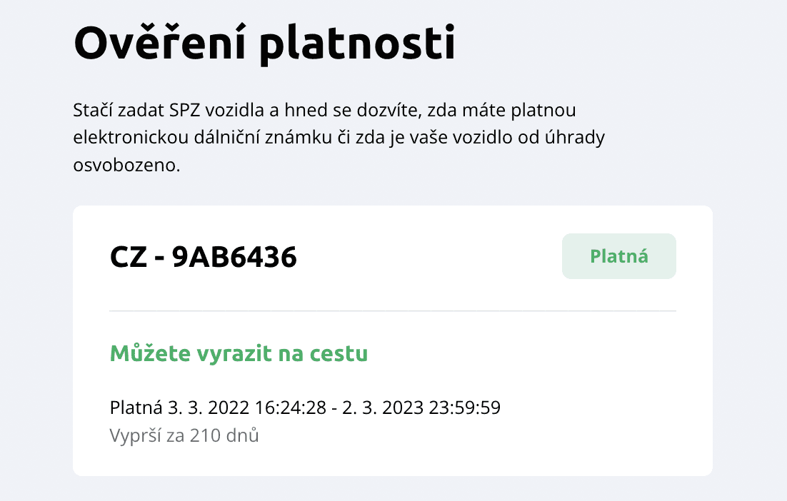 Prověření auta dle SPZ