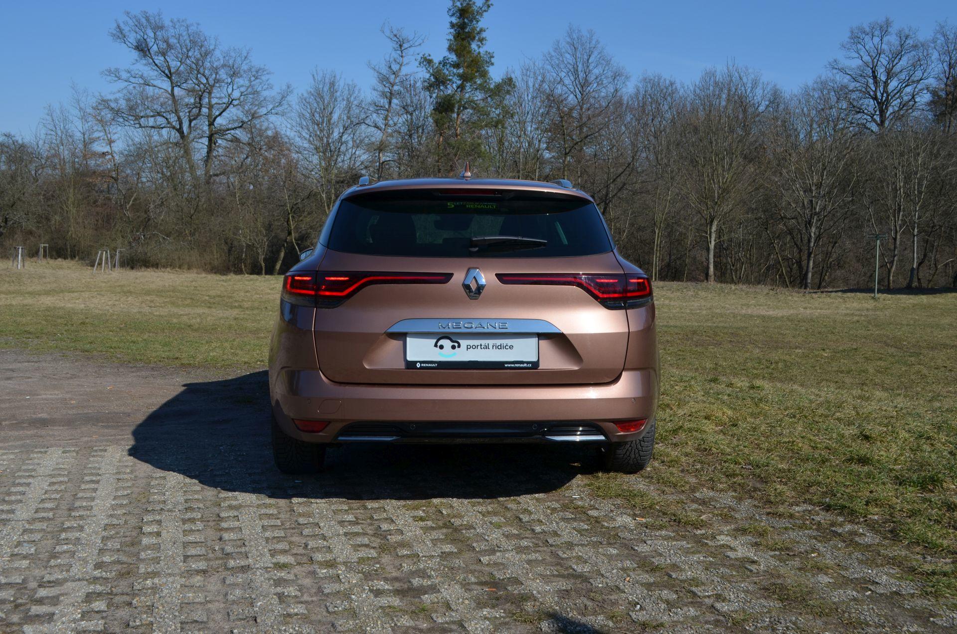 Renault Megane Grandtour - záď testovaného vozu