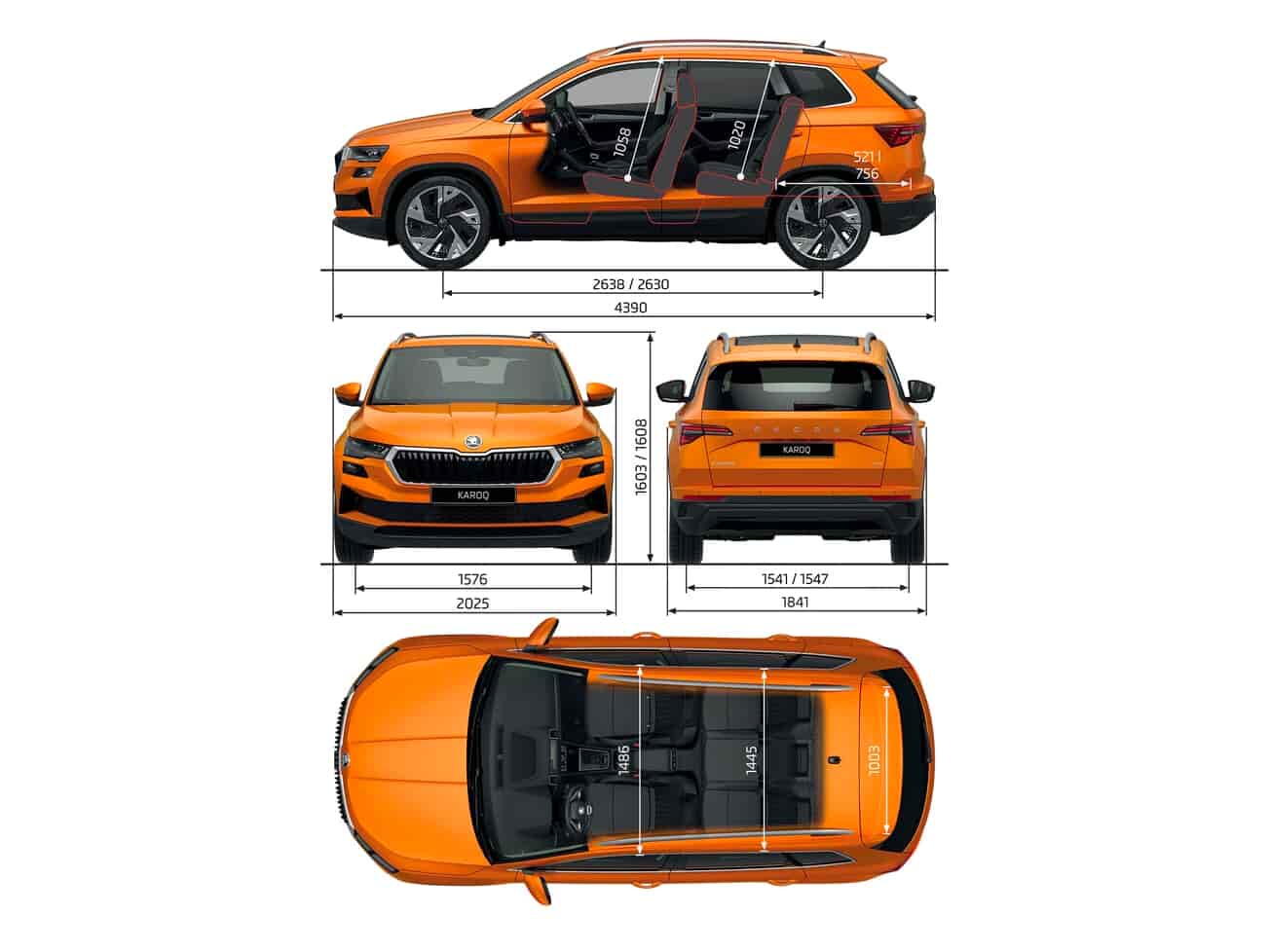 Škoda Karoq 2.0 TDI rozměry