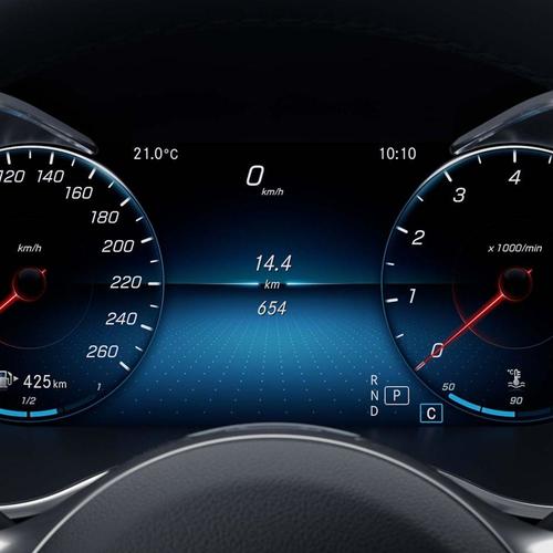 Mercedes-Benz C kupé digitální displej