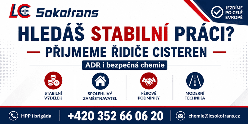 Řidič C+E na cisternu