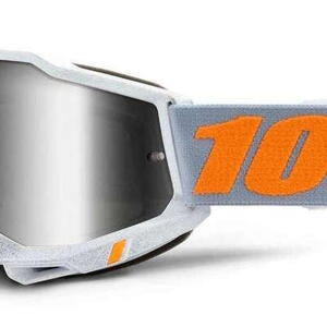 100% MX brýle ACCURI 2 brýle Speedco, zrcadlové stříbrné plexi