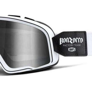 100% MX brýle BARSTOW brýle Bonzorro, zrcadlové stříbrné plexi