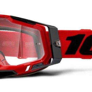 100% MX brýle RACECRAFT 2 brýle červené, čiré plexi