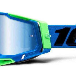 100% MX brýle RACECRAFT 2 brýle Fremont, zrcadlové modré plexi