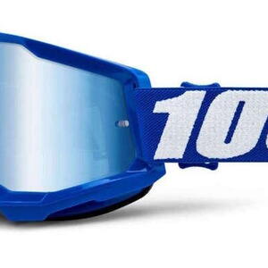 100% MX brýle STRATA 2 brýle modré, zrcadlové modré plexi