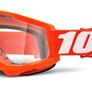 100% MX brýle STRATA 2 brýle Orange, čiré plexi