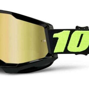 100% MX brýle STRATA 2 brýle Upsol, zrcadlové zlaté plexi
