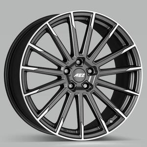 AEZ Atlanta titan 8x19 5x112 ET45 grafitový matný lak/leštěná čelní plocha