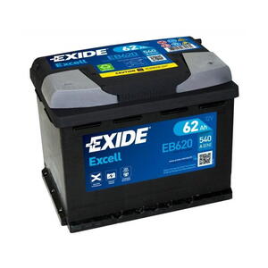 Autobaterie Exide EXCELL  62Ah 540A EB620