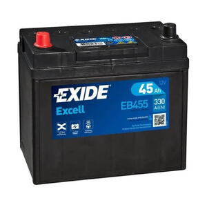 Autobaterie Exide Excell EB455 - 45Ah, 12V