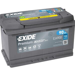 Autobaterie EXIDE Premium 12V 90Ah 720A EA900  nabitá autobaterie + reflexní páska 44 cm +