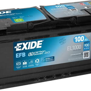 Autobaterie Exide START-STOP EFB EL1000 - 100Ah, 12V