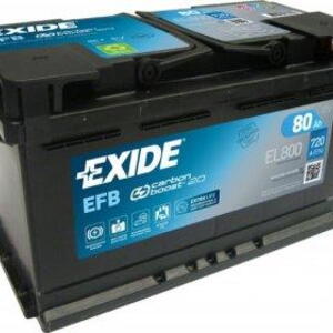 Autobaterie Exide START-STOP EFB EL800 - 80Ah, 12V