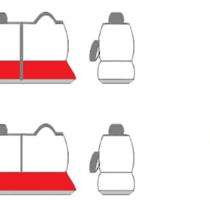 Autopotah LOGO 2+1 OPEL MOVANO (2010-2022) varianta sedadla: 1.  dvojité sedadlo dělené s 