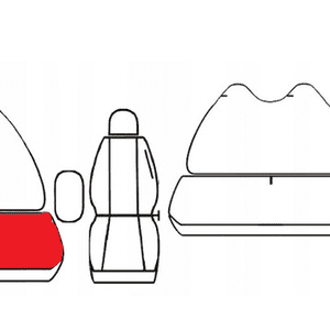 Autopotah LOGO Renault Master, Opel Movano, 7 místné varianta sedadla: 2. dvojité sedadlo 