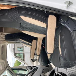 Autopotahy CAMPER- obytné auto, 2 místa, LUXURY černo béžové