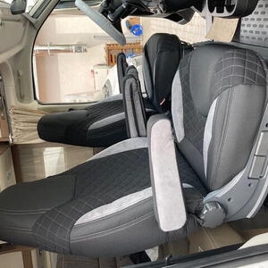 Autopotahy CAMPER- obytné auto, 2 místa, LUXURY černo šedé