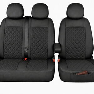 Autopotahy Citroen Jumper II, 3 místný, od r. 2006, a FL od r. 2016, ekokůže CARO černé