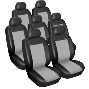 Autopotahy Ford Galaxy III, od r. 2006, 1X PŘEDNÍ LOKETNÍ OPĚRKA, 7 míst, Eko kůže šedé