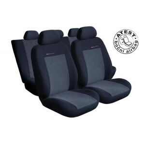Autopotahy na Audi A4, B7 od roku 2004 - 2008, sedan/kombi, Lux style barva šedo černá 005