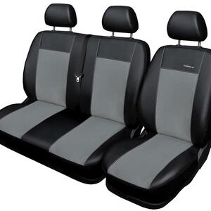 Autopotahy na Citroen Jumper II., 7 míst (1+2+4), od r. 2006, Eco Lux barva šedá/černá