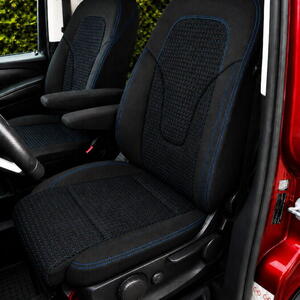 Autopotahy na míru MERCEDES V-KLASSE, 4 M., od 2014 do dnes, AUTHENTIC DOBLO žakar modrý