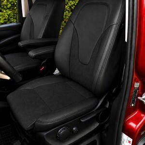 Autopotahy na míru MERCEDES V-KLASSE, 6 MÍST, od 2014 do dnes, AUTHENTIC VELVET černé