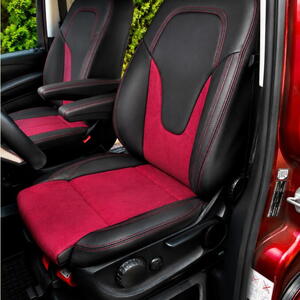 Autopotahy na míru MERCEDES V-KLASSE, 8 MÍST, od 2014 do dnes, AUTHENTIC VELVET červené