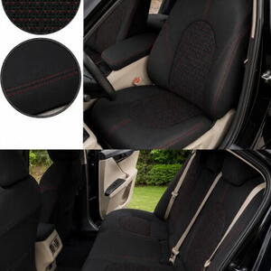 Autopotahy na míru TOYOTA CAMRY VI, XV70, od r. 2017-2024, AUTHENTIC DOBLO žakar červený