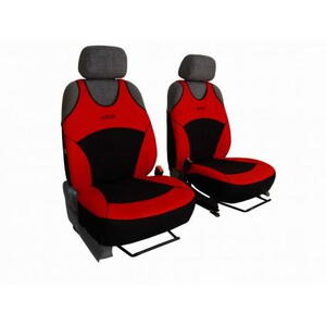 Autopotahy na přední sedadla Active Sport Alcantara, barva červená 0803