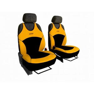Autopotahy na přední sedadla Active Sport Alcantara, barva žlutá 0808