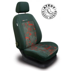 Autopotahy na přední sedadla Lux Style, barva červená 0791