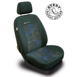 Autopotahy na přední sedadla Lux Style, barva modrá 0792