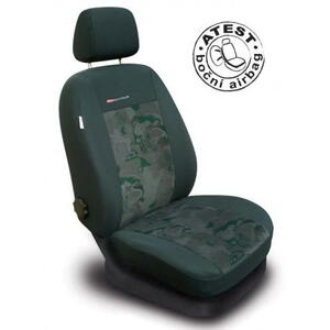 Autopotahy na přední sedadla Lux Style, barva zelená 0793