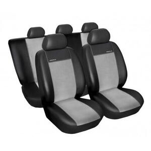 Autopotahy na Toyota Avensis, 5 dvéř, kombi, od r. 2003 - 2008, Eco Lux barva šedá/černá 1