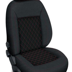 Autopotahy ŠKODA KAMIQ, BEZ zadní loketní opěrky, od r. 2019, AUTHENTIC CARO vínové