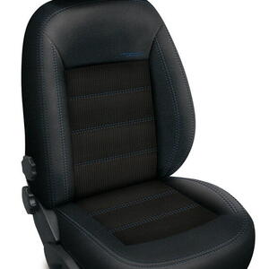 Autopotahy Škoda Octavia III, AUTHENTIC DOBLO,dělená,bez zadní loketní opěrky,Žakar modrý