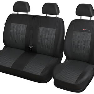 Autopotahy VOLKSWAGEN T6 TRANSPORTER, MULTIVAN, 3 místa, od r. 2015, černé