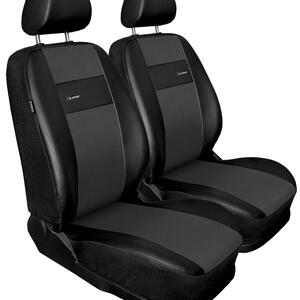 Autopotahy X-LINE kožené, sada pro dvě sedadla, šedé