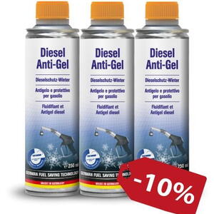 Autoprofi Diesel Anti-Gel set - zimní aditivum 3x250ml