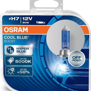 Autožárovka OSRAM Cool Blue Boost H7 12V 80W - 2 ks
