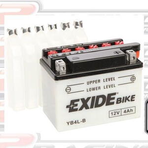 Baterie EXIDE EB4L-B 12V 4Ah / 50A - motocykl, skútr